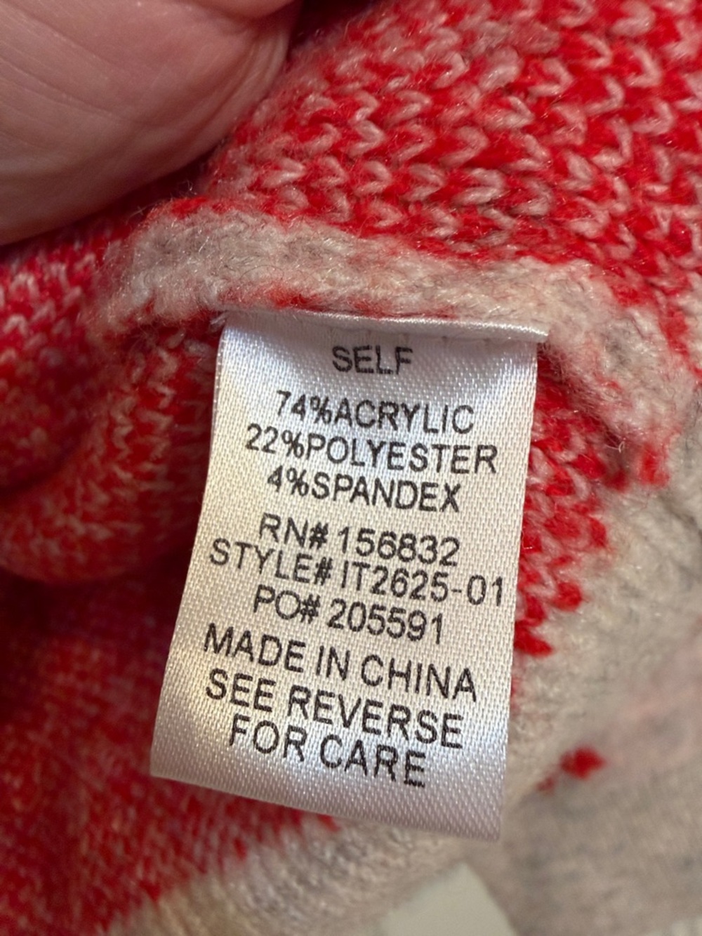 BiBi Pink Sweater with Red Bow Motif - Picture 4 of 4